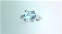 Ringe Ititoli Dame Acquamarina in Weißgold Acquamarina 2.26 Ct AD1380#BLA - AD1380#BLA